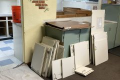Old Cabinet Doors Removed
